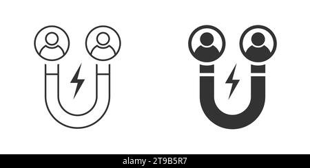 Icona che attrae il cliente. Illustrazione vettoriale Illustrazione Vettoriale
