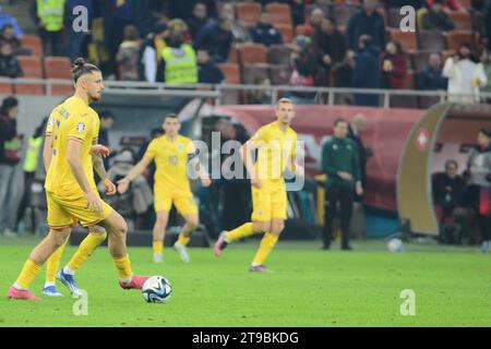 Partita di qualificazione Euro 2024 Romania X Svizzera 23.11.2023 , Stadio Nazionale Arena , Bucarest , Cristi Stavri Foto Stock