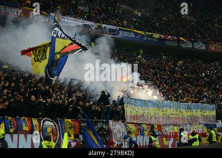 Partita di qualificazione Euro 2024 Romania X Svizzera 23.11.2023 , Stadio Nazionale Arena , Bucarest , Cristi Stavri Foto Stock