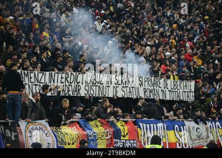 Partita di qualificazione Euro 2024 Romania X Svizzera 23.11.2023 , Stadio Nazionale Arena , Bucarest , Cristi Stavri Foto Stock