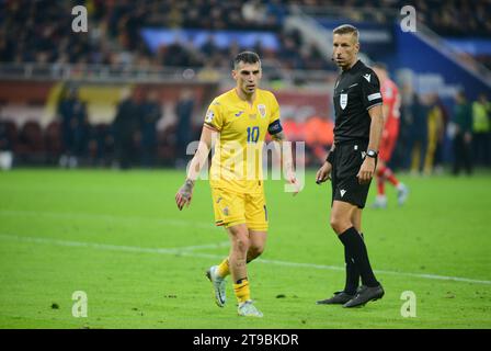 Partita di qualificazione Euro 2024 Romania X Svizzera 23.11.2023 , Stadio Nazionale Arena , Bucarest , Cristi Stavri Foto Stock