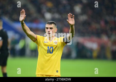 Partita di qualificazione Euro 2024 Romania X Svizzera 23.11.2023 , Stadio Nazionale Arena , Bucarest , Cristi Stavri Foto Stock