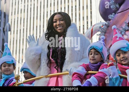 Vereinigte Staaten. 23 novembre 2023. New York, USA, 23 novembre 2023 - Brandy al Macys Thanksgiving Day Parade 2023 il 23 novembre 2023 a New York City Credit: Giada Papini Rampelotto/EuropaNewswire/dpa/Alamy Live News Foto Stock