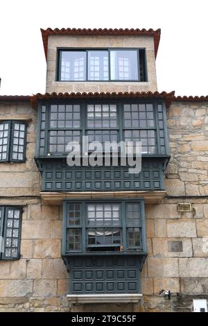 Cambados, centro storico. Pontevedra, Galizia, Spagna. Foto Stock