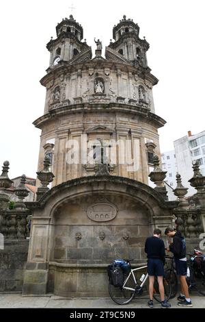 Pontevedra città, Iglesia de la Virgen Peregrina (XVIII secolo). Galizia, Spagna. Foto Stock