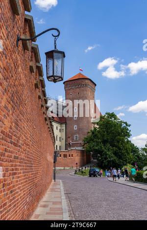 Cracovia, Polonia - 18 luglio 2023: Castello reale Wawel a Cracovia regione di Malopolska in Polonia Foto Stock