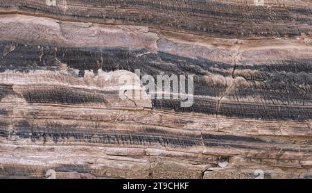 Pietra naturale, struttura calcarea ad alta risoluzione. Primo piano superficie grunge Stone texture. Foto Stock