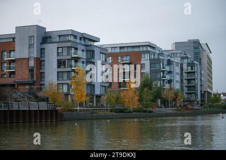 Fletton Quays, Peterborough, autunno 2023 Foto Stock