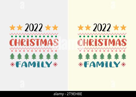 T-shirt Christmas Funy Design Illustrazione Vettoriale