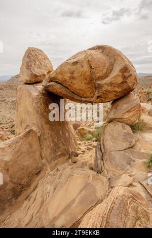 Balanced Rock, Big Bend National Park, Texas, USA, Nord America Foto Stock