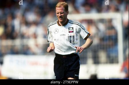 Calcio, firo: 1 giugno 1996 Campionato europeo di calcio preparazione Campionato europeo europeo, incontro internazionale 1996, foto archivio, foto archivio, foto archivio, foto archivio Germania - Francia 0:1 Matthias Sammer, mezza figura Foto Stock