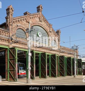 Wien, Straßenbahnremise Gürtel // Vienna, Tramway Depot Gürtel Foto Stock