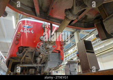 Wien, Straßenbahn, Remise (Betriebshof) Speising // Vienna, Tramway Depot Speising Foto Stock