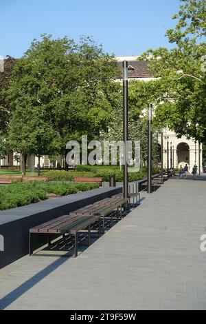 Budapest, Kossuth Lajos ter, Stadtgestaltung // Budapest, Kossuth Lajos ter, Public Space Design Foto Stock