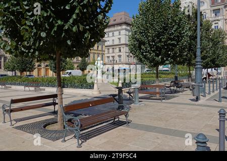 Budapest, Stadtgestaltung, Jozsef Nador ter // Budapest, Public Space Design, Jozsef Nador ter Foto Stock