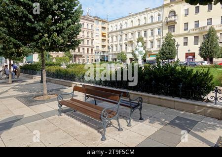 Budapest, Stadtgestaltung, Jozsef Nador ter // Budapest, Public Space Design, Jozsef Nador ter Foto Stock