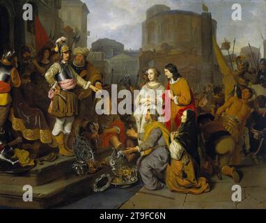 The Continence of Scipio 1660-65 di Gerbrand Van Den Eeckhout Foto Stock