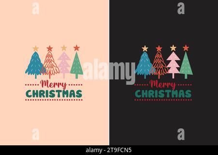 Divertenti citazioni natalizie in svg T-shirt Design Illustrazione Vettoriale