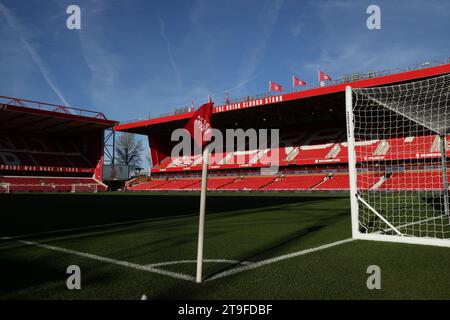 Nottingham, Regno Unito. 25 novembre 2023. Pre-match al Nottingham Forest contro Brighton & Hove Albion, EPL match, al City Ground, Nottingham, Notts. Credito: Paul Marriott/Alamy Live News Foto Stock