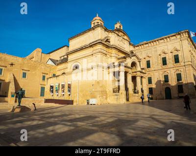 Valletta, Malta - Maggio 2012: Chiesa di Santa Caterina d'Italia a la Valletta. Europa Foto Stock