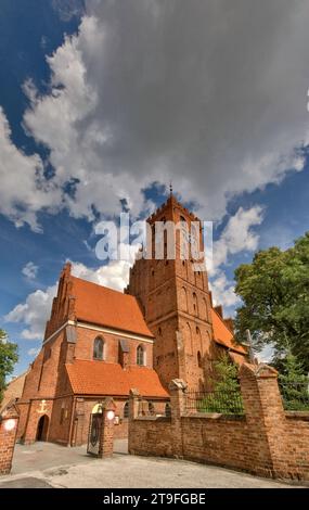 Chiesa di San Matteo Evangelista, gotica, XV secolo, a Nowe, Kujawsko-Pomorskie, Polonia Foto Stock