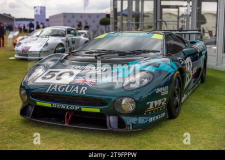 1993 Jaguar XJ220 TWR le Mans GT, in mostra al Salone privato Concours d'Elégance, tenutosi a Blenheim Palace. Foto Stock