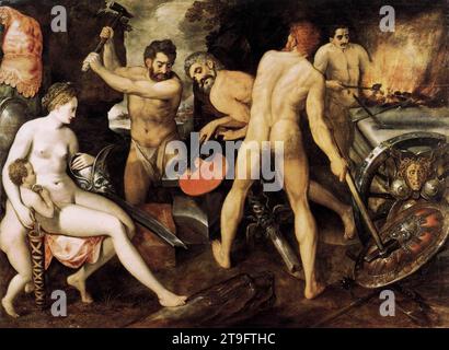 Venere alla Forge 1560-64 di Vulcan di Frans Floris Foto Stock