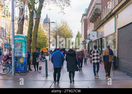 King Edward St, Hull, East Yorkshire. Centro città Foto Stock