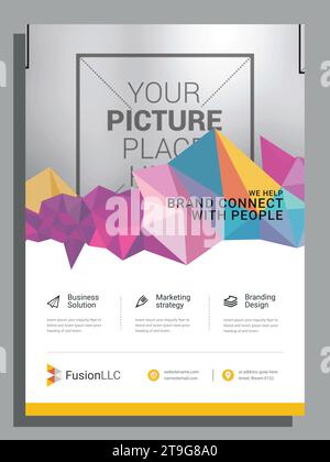 Progettazione di modelli di volantini Vector Business Illustrazione Vettoriale