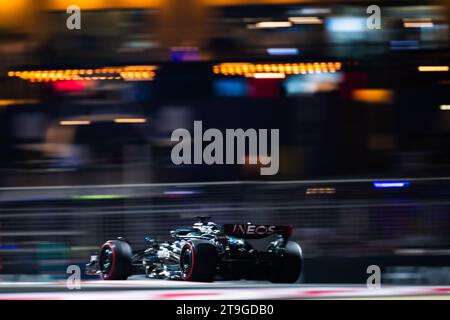 ABU DHABI, EMIRATI ARABI UNITI. 25 NOVEMBRE 2023. GEORGE RUSSEL (MERCEDES). AHMAD ALSHEHAB/Alamy Live News. Foto Stock