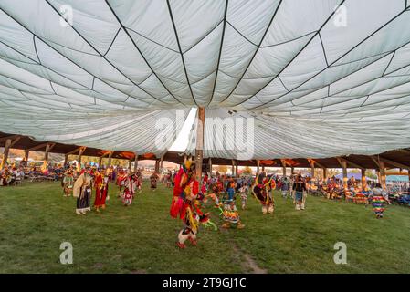 I Tamkaliks hanno una grande sorpresa alla Nasi forata Wallowa Homeland, Wallowa, Oregon. Foto Stock