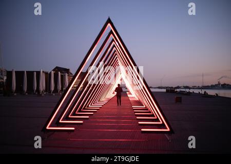 The Wave in Piazza Ofelia a Copenhagen Foto Stock