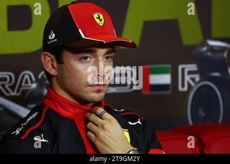 Abu Dhabi, Abu Dhabi. 25 novembre 2023. Campionato del mondo di Formula 1, Rd 23, Gran Premio di Abu Dhabi, sabato 25 novembre 2023. Circuito Yas Marina, Abu Dhabi, Emirati Arabi Uniti. Crediti: James Moy/Alamy Live News Foto Stock