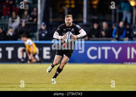 LONDRA, REGNO UNITO. 25 novembre 2023. Elliot Daly dei Saraceni in azione durante Saracens vs Bristol Bears - Gallagher Premiership Rugby R allo Stonex Stadium sabato 25 novembre 2023. LONDRA INGHILTERRA. Crediti: Taka G Wu/Alamy Live News Foto Stock