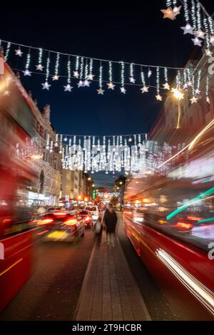 Oxford Street Christmas Lights, Londra, Regno Unito Foto Stock
