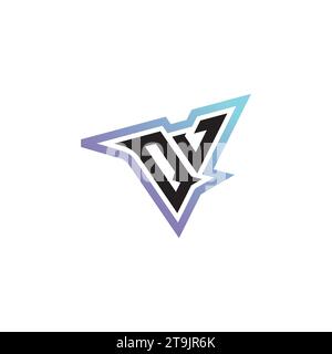 Combinazione di lettere QJ, logo originale o logo iniziale di gioco come concept design ispiratore Illustrazione Vettoriale