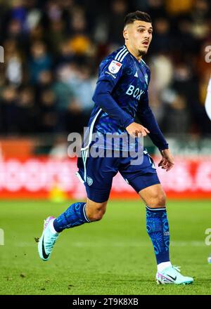 Joel Piroe del Leeds United durante la partita Rotherham United FC contro Leeds United FC Skybet EFL Championship all'Aesseal New York Stadium, Rotherham, Inghilterra, Regno Unito il 24 novembre 2023 Foto Stock