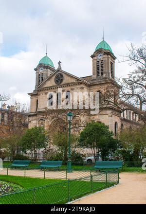 Il Saint Jacques Saint Christophe della chiesa di la Villette a Parigi, in Francia Foto Stock