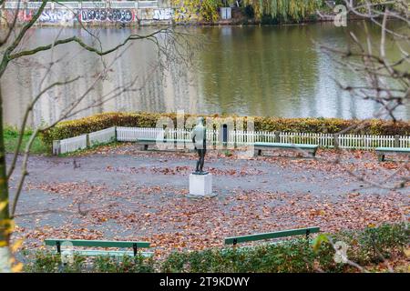 Parco Litzensee, autunno, Charlottenburg, Berlino Foto Stock