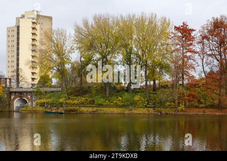 Parco Litzensee, autunno, Charlottenburg, Berlino Foto Stock