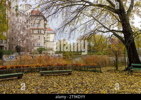 Parco Litzensee, autunno, Charlottenburg, Berlino Foto Stock