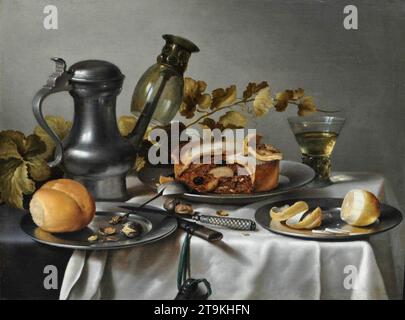 A Banquet Still-Life - di Adriaen Jansz. Kraen Foto Stock