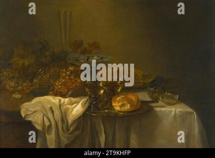 STILL-Life con un rovesciato Silver tazza - di Adriaen Jansz. Kraen Foto Stock