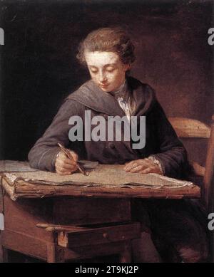 The Young Draughtsman 1772 di Nicolas-Bernard Lepicie Foto Stock