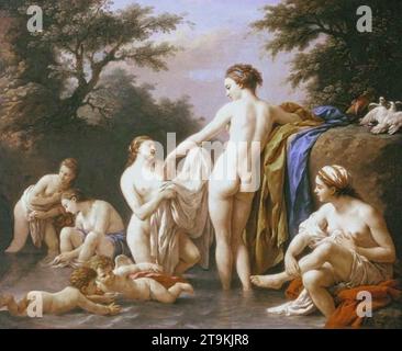 Venere e Ninfe che fanno il bagno 1776 di Louis-Jean-Francois Lagrenee Foto Stock