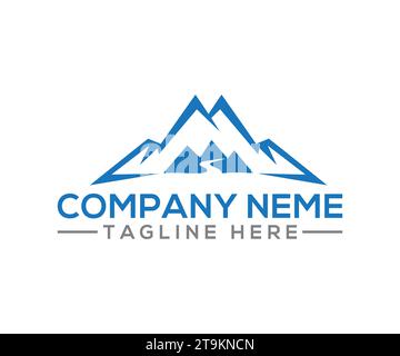 logo mountain design vector Illustrazione Vettoriale