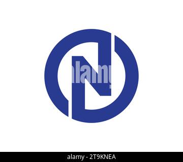 logo ns, nessun logo, design vettoriale con logo n Illustrazione Vettoriale