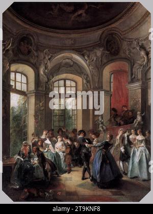 Danza in un padiglione 1730-35 di Nicolas Lancret Foto Stock