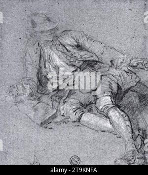 Study for picnic After the Hunt 1735-40 di Nicolas Lancret Foto Stock
