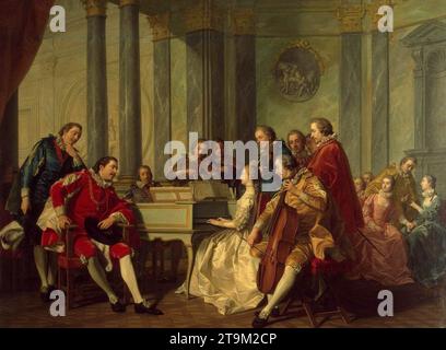 Sextet 1768 di Louis Michel Van Loo Foto Stock